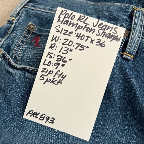 Polo by Ralph Lauren Hampton Relaxed Straight Leg Jeans 40T X 36 - Picture 12 of 12